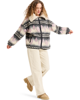 The Roxy Womens Feels Like Winter Jacket in Parchment Feel Like Winter