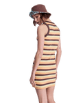 Iconic Days Stripe Dress in French Roast Hey Day Stripe