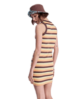 Iconic Days Stripe Dress in French Roast Hey Day Stripe