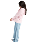 The Roxy Womens Destination Surf Hoodie in Pink Lavender