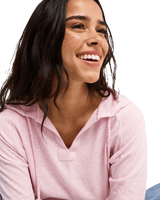 The Roxy Womens Destination Surf Hoodie in Pink Lavender