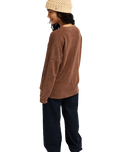 The Roxy Womens Eastside Midweight Sweatshirt in Chestnut