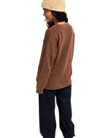 The Roxy Womens Eastside Midweight Sweatshirt in Chestnut