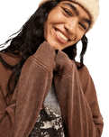 The Roxy Womens Eastside Midweight Sweatshirt in Chestnut