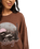 The Roxy Womens Eastside Midweight Sweatshirt in Chestnut