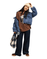 The Roxy Womens Eastside Midweight Sweatshirt in Chestnut