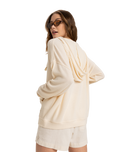 The Roxy Womens Ocean Drive Hoodie in Parchment