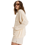 The Roxy Womens Ocean Drive Hoodie in Parchment