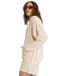 The Roxy Womens Ocean Drive Hoodie in Parchment