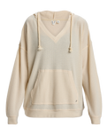 The Roxy Womens Ocean Drive Hoodie in Parchment