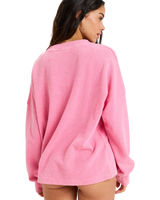 The Roxy Womens Eastside Midweight Top in Pink Cosmos