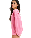 The Roxy Womens Eastside Midweight Top in Pink Cosmos