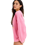 The Roxy Womens Eastside Midweight Top in Pink Cosmos