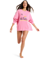 The Roxy Womens Eastside Midweight Top in Pink Cosmos