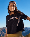 The Roxy Womens Boundless Spirit 2 T-Shirt in True Black