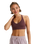 The Roxy Womens Heart Into It Sports Bra in Huckleberry