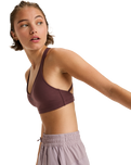 The Roxy Womens Heart Into It Sports Bra in Huckleberry