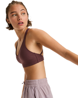 The Roxy Womens Heart Into It Sports Bra in Huckleberry