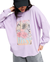 The Roxy Womens Eastside Sweatshirt in Crocus Petal