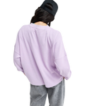 The Roxy Womens Eastside Sweatshirt in Crocus Petal