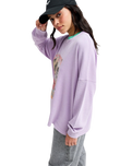 The Roxy Womens Eastside Sweatshirt in Crocus Petal