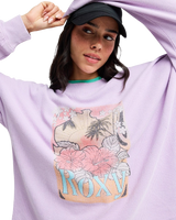 The Roxy Womens Eastside Sweatshirt in Crocus Petal