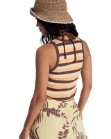 Sunlight Boost Vest in French Roast Hey Day Stripe