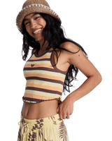 Sunlight Boost Vest in French Roast Hey Day Stripe