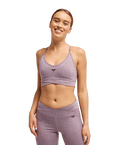 The Roxy Womens Rise & Vibe Crossed Bralette in Blackberry Wine