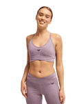 The Roxy Womens Rise & Vibe Crossed Bralette in Blackberry Wine