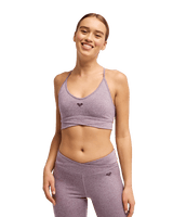 The Roxy Womens Rise & Vibe Crossed Bralette in Blackberry Wine