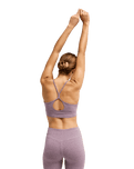 The Roxy Womens Rise & Vibe Crossed Bralette in Blackberry Wine