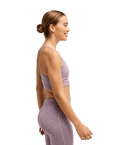 The Roxy Womens Rise & Vibe Crossed Bralette in Blackberry Wine