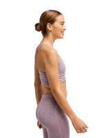 The Roxy Womens Rise & Vibe Crossed Bralette in Blackberry Wine
