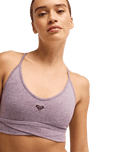 The Roxy Womens Rise & Vibe Crossed Bralette in Blackberry Wine