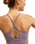 The Roxy Womens Rise & Vibe Crossed Bralette in Blackberry Wine