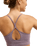 The Roxy Womens Rise & Vibe Crossed Bralette in Blackberry Wine