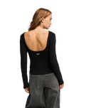 The Roxy Womens Playa Queen Top in Anthracite