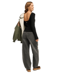 The Roxy Womens Playa Queen Top in Anthracite
