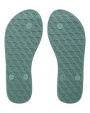 New Viva Printed Flip Flops in Oil Green