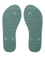 New Viva Printed Flip Flops in Oil Green