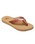 Porto Motif Flip Flops in Tan