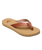 Porto Motif Flip Flops in Tan