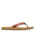 Porto Motif Flip Flops in Tan