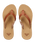 Porto Motif Flip Flops in Tan
