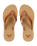 Porto Motif Flip Flops in Tan