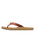 Porto Motif Flip Flops in Tan