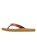 Porto Motif Flip Flops in Tan