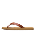 Porto Motif Flip Flops in Tan