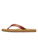 Porto Motif Flip Flops in Tan